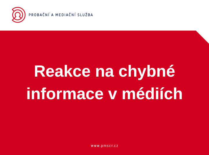 Reakce na chybné informace v médiích