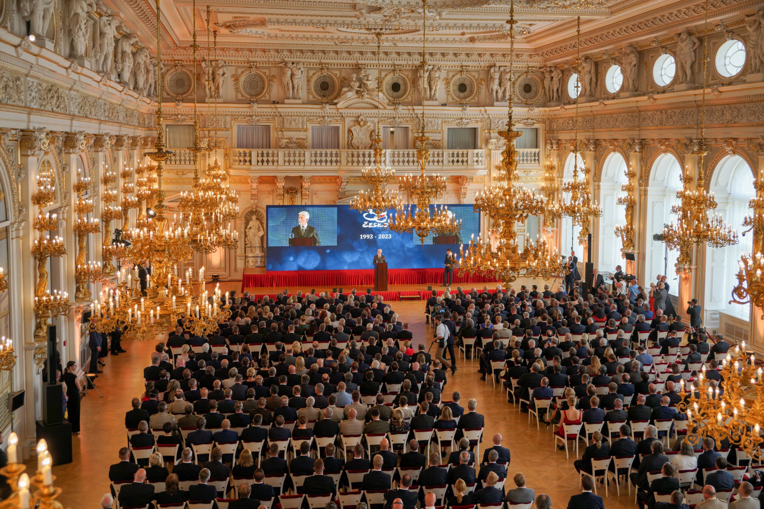 Slavnostní ceremonie při příležitosti 30. výročí vzniku České republiky