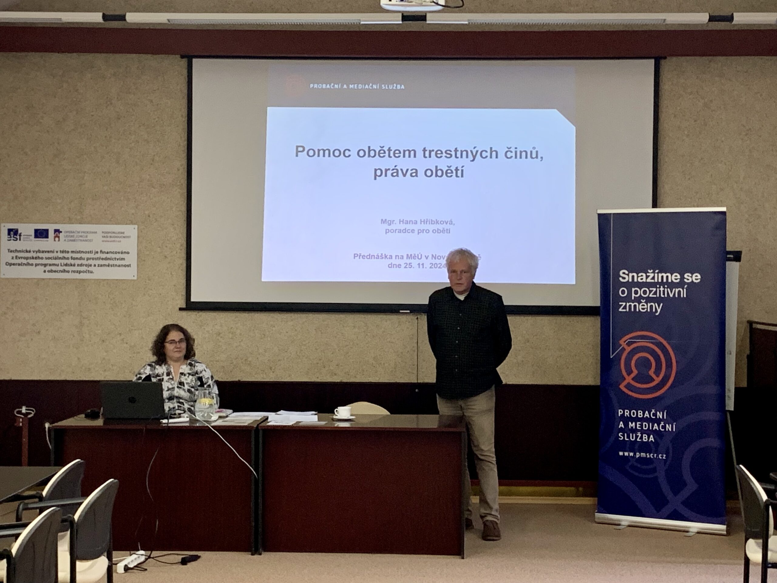 Podpora obětem trestných činů – setkání s veřejností v Novém Jičíně