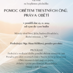 Podpora obětem trestných činů – setkání s veřejností v Novém Jičíně
